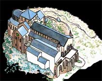 Outline of the Romanesque Abbey